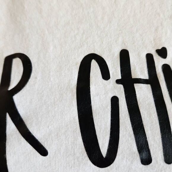 Other chicks Gildan small 100% cotton white T-shirt white graphic tee - Picture 3 of 5